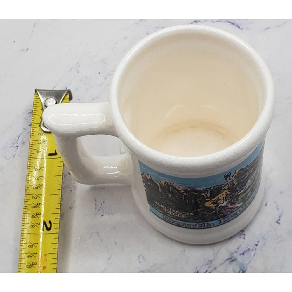 South Dakota Souvenir Tourist Mini Mug Toothpick Holder Ceramic Shot Glass